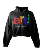 'DO YOU CREATE?' HEAVYWEIGHT BOXY ZIPUP HOODIE