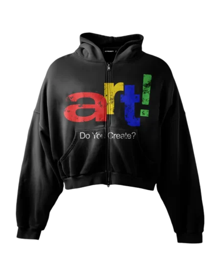 'DO YOU CREATE?' HEAVYWEIGHT BOXY ZIPUP HOODIE