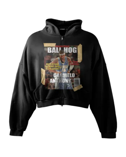 'BALLHOG' HEAVYWEIGHT BOXY ZIPUP HOODIE