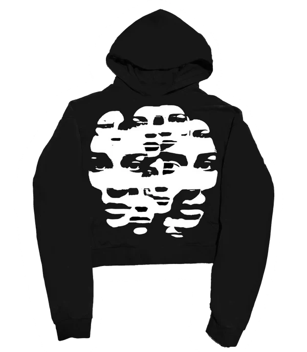 DFDFDFDFDFDFD 'DISTORTION' 500G HEAVYWEIGHT HOODIE