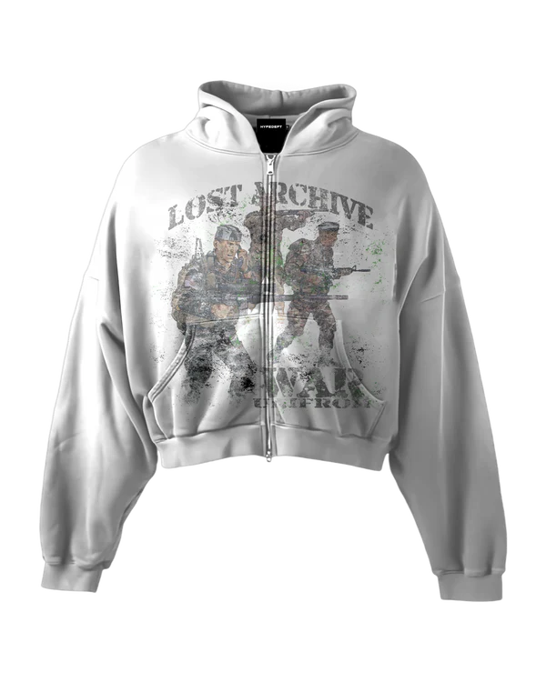 LOSTA 'LOST ARCHIVE II' HEAVYWEIGHT BOXY ZIPUP HOODIE
