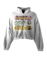 'HOTLINE' HEAVYWEIGHT BOXY ZIPUP HOODIE