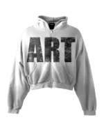 'ART' HEAVYWEIGHT BOXY ZIPUP HOODIE