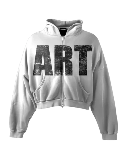 'ART' HEAVYWEIGHT BOXY ZIPUP HOODIE