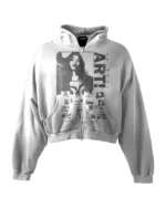 'ART!' HEAVYWEIGHT BOXY ZIPUP HOODIE