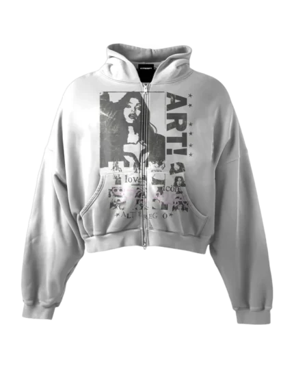 'ART!' HEAVYWEIGHT BOXY ZIPUP HOODIE