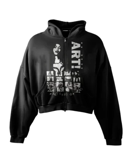 'ART!' HEAVYWEIGHT BOXY ZIPUP HOODIE