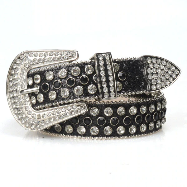 b8140608-5327-4d32-8fee-e3e654897b70 RHINESTONE BELT BLACK