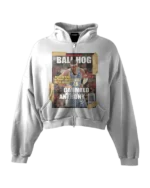 'BALLHOG' HEAVYWEIGHT BOXY ZIPUP HOODIE