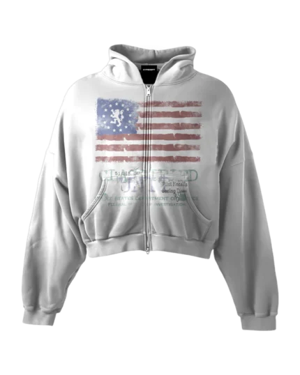 'CLASSIFIED' HEAVYWEIGHT BOXY ZIPUP HOODIE