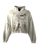 'GRAFFITI DREAMS' HEAVYWEIGHT BOXY ZIPUP HOODIE