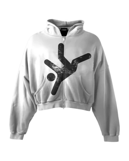 'FALLING' HEAVYWEIGHT BOXY ZIPUP HOODIE