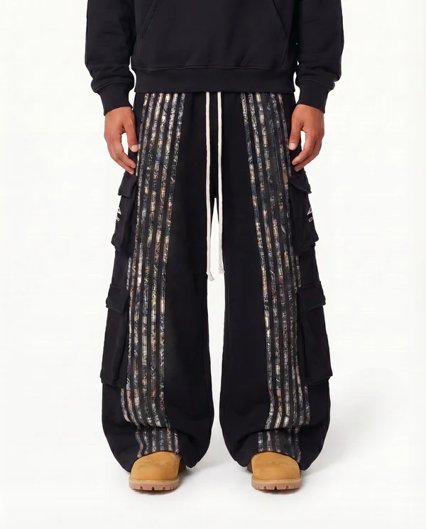 freepik__change-the-shoes-img1-is-wearing-to-the-big-chunk-__27668 ARCHIVE HUNTER CARGO STRIPE SWEATPANTS CAMO - BLACK