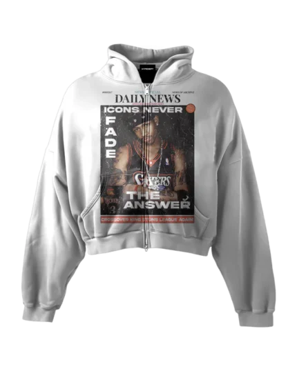 'THE ANSWER II' HEAVYWEIGHT BOXY ZIPUP HOODIE
