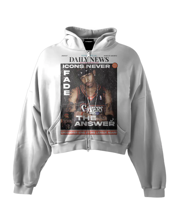 iconhoodie 'THE ANSWER II' HEAVYWEIGHT BOXY ZIPUP HOODIE