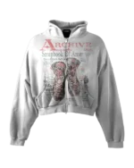 'SCRAPBOOK OF AMERICA' HEAVYWEIGHT BOXY ZIPUP HOODIE