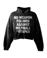 'NO WEAPON FORMED' HEAVYWEIGHT BOXY ZIPUP HOODIE